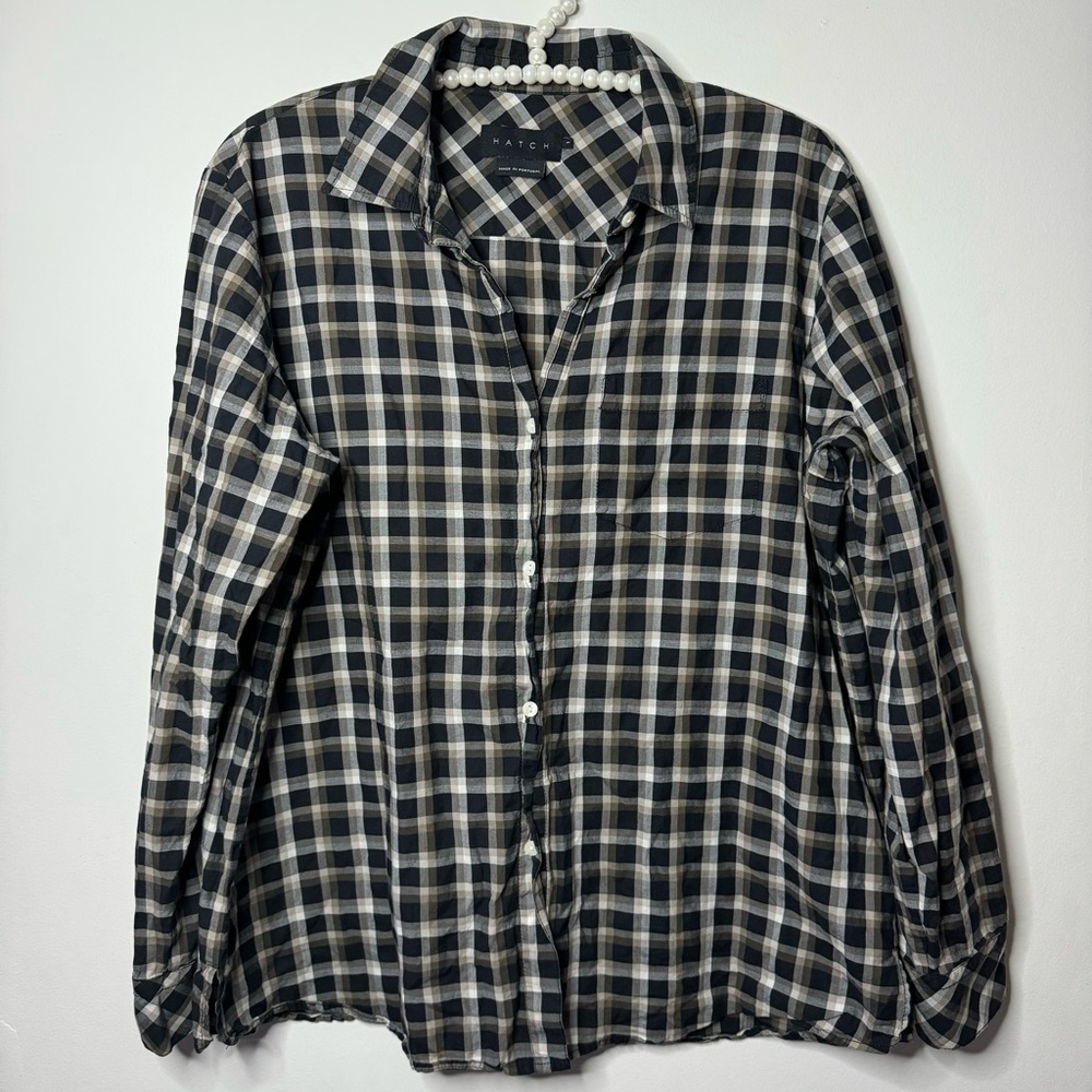 Hatch Plaid Maternity Shirt